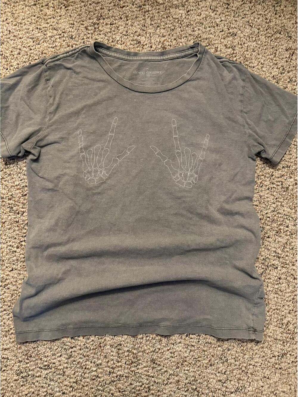 Desert Dreamer crew neck bones graphic tee shirt